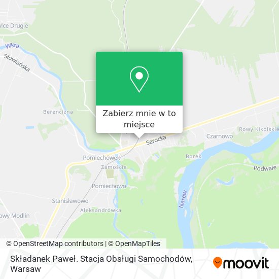 Mapa Składanek Paweł. Stacja Obsługi Samochodów