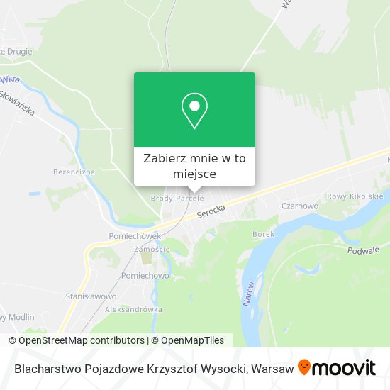 Mapa Blacharstwo Pojazdowe Krzysztof Wysocki