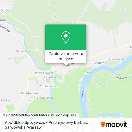 Mapa Abc' Sklep Spożywczo - Przemysłowy Barbara Salwowska