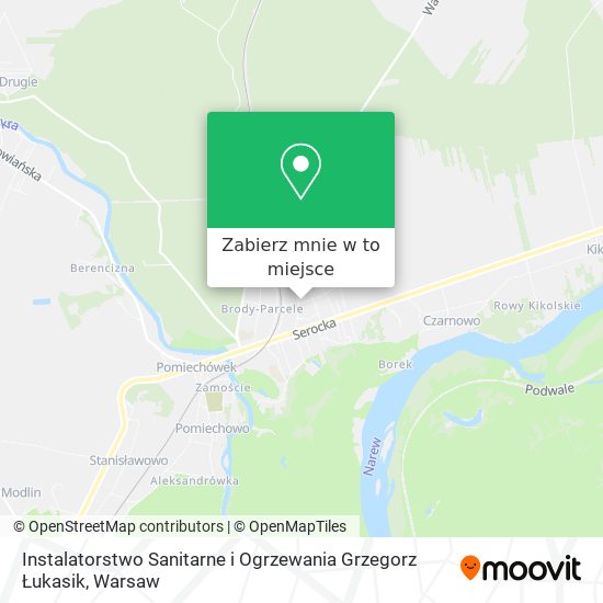 Mapa Instalatorstwo Sanitarne i Ogrzewania Grzegorz Łukasik