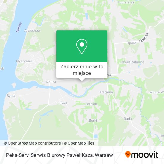 Mapa Peka-Serv' Serwis Biurowy Paweł Kaza