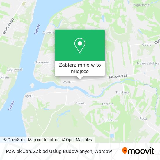 Mapa Pawlak Jan. Zaklad Uslug Budowlanych