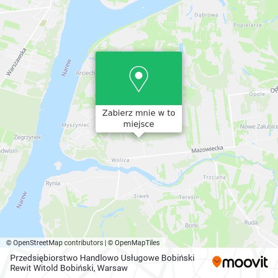 Mapa Przedsiębiorstwo Handlowo Usługowe Bobiński Rewit Witold Bobiński