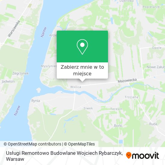 Mapa Usługi Remontowo Budowlane Wojciech Rybarczyk