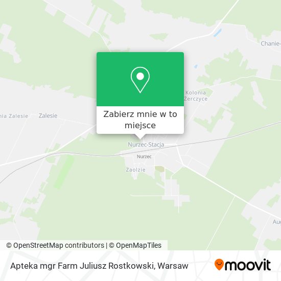 Mapa Apteka mgr Farm Juliusz Rostkowski