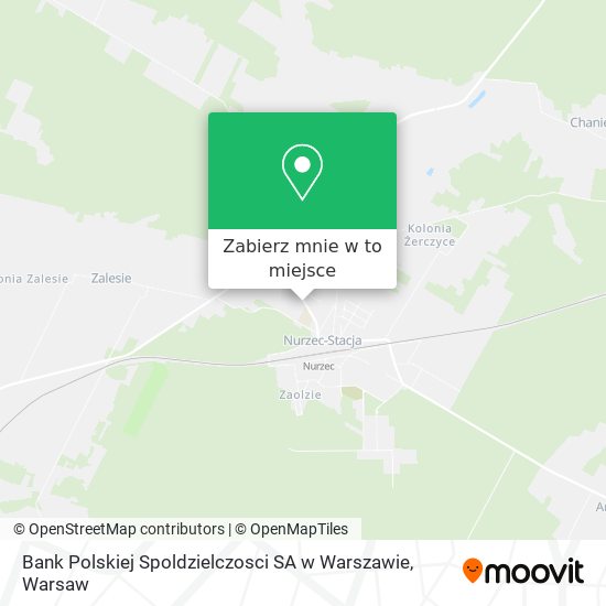 Mapa Bank Polskiej Spoldzielczosci SA w Warszawie