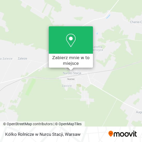 Mapa Kółko Rolnicze w Nurcu Stacji