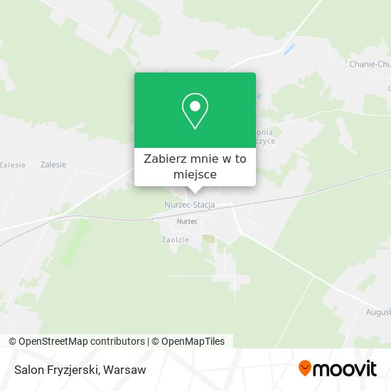 Mapa Salon Fryzjerski