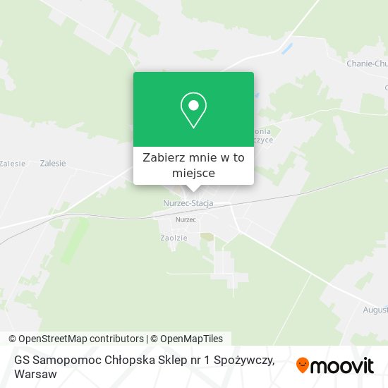 Mapa GS Samopomoc Chłopska Sklep nr 1 Spożywczy