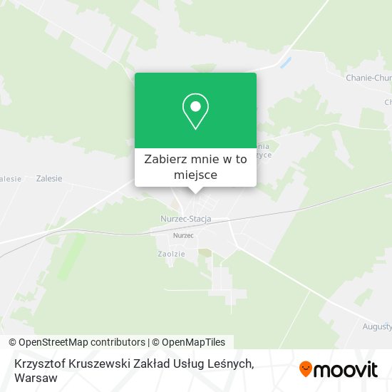 Mapa Krzysztof Kruszewski Zakład Usług Leśnych