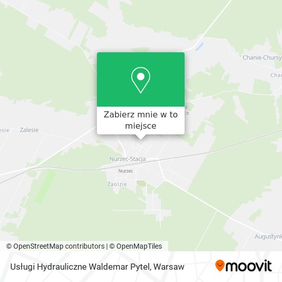 Mapa Usługi Hydrauliczne Waldemar Pytel