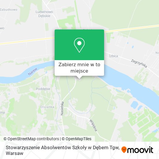 Mapa Stowarzyszenie Absolwentów Szkoły w Dębem Tgw