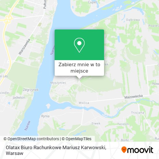 Mapa Olatax Biuro Rachunkowe Mariusz Karwowski