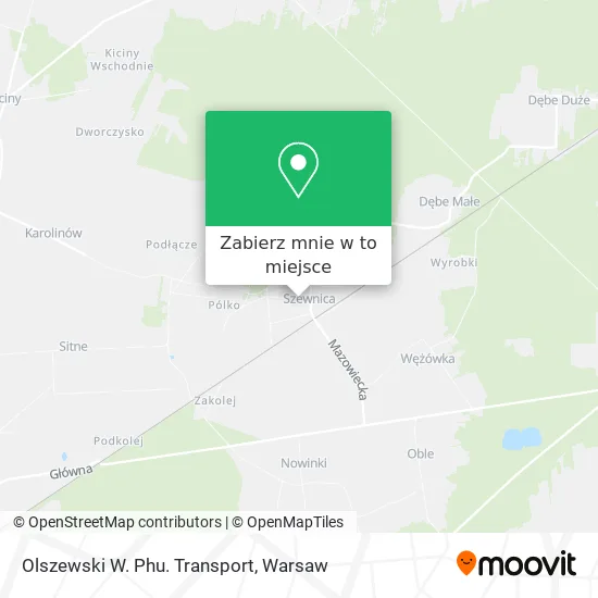 Mapa Olszewski W. Phu. Transport