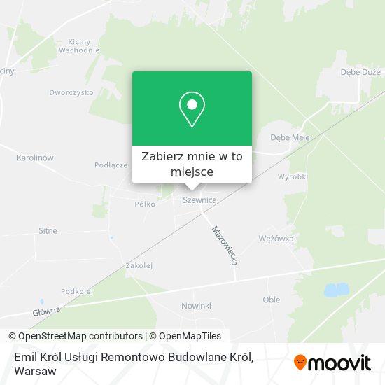 Mapa Emil Król Usługi Remontowo Budowlane Król