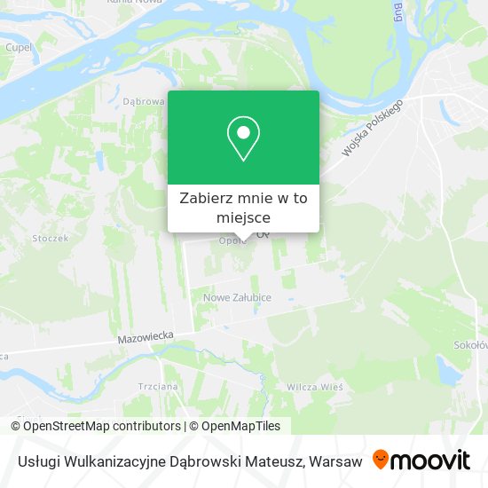 Mapa Usługi Wulkanizacyjne Dąbrowski Mateusz