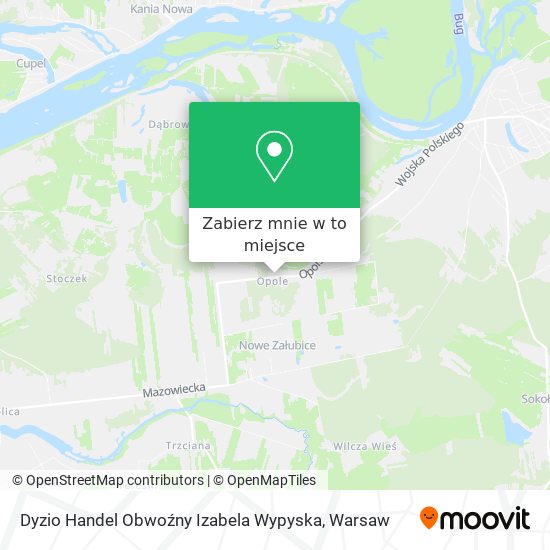 Mapa Dyzio Handel Obwoźny Izabela Wypyska