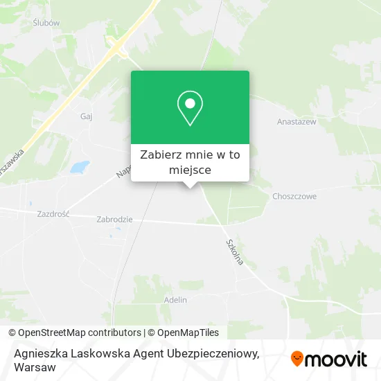 Mapa Agnieszka Laskowska Agent Ubezpieczeniowy