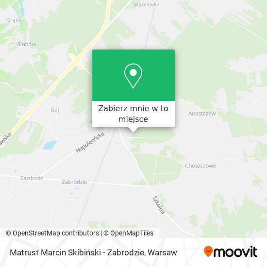 Mapa Matrust Marcin Skibiński - Zabrodzie