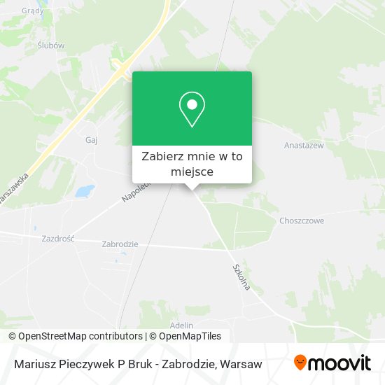 Mapa Mariusz Pieczywek P Bruk - Zabrodzie