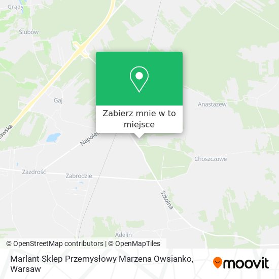 Mapa Marlant Sklep Przemysłowy Marzena Owsianko