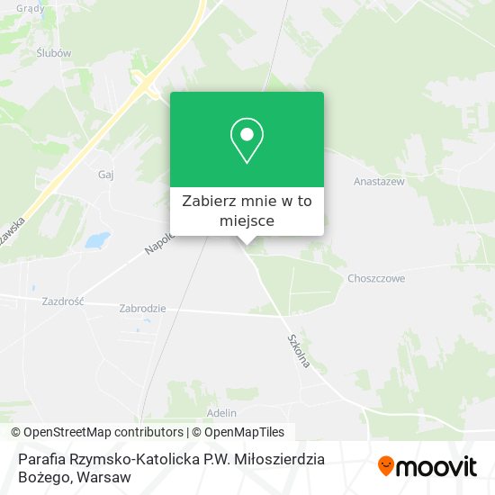 Mapa Parafia Rzymsko-Katolicka P.W. Miłoszierdzia Bożego