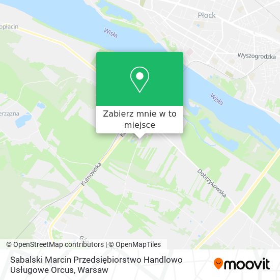 Mapa Sabalski Marcin Przedsiębiorstwo Handlowo Usługowe Orcus