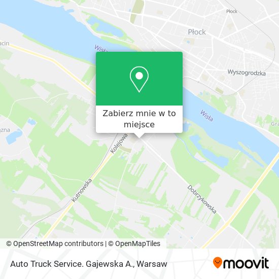 Mapa Auto Truck Service. Gajewska A.