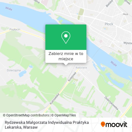 Mapa Rydzewska Małgorzata Indywidualna Praktyka Lekarska