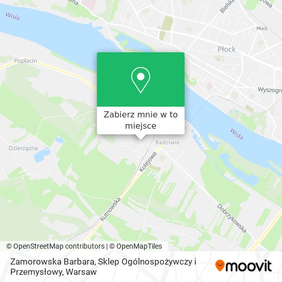 Mapa Zamorowska Barbara, Sklep Ogólnospożywczy i Przemysłowy