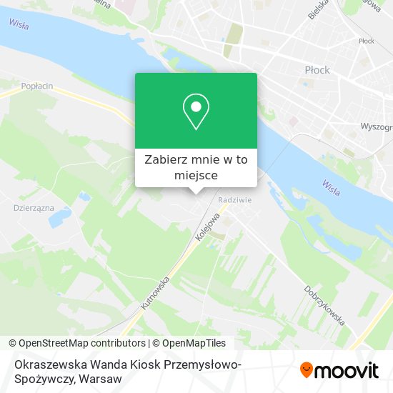 Mapa Okraszewska Wanda Kiosk Przemysłowo-Spożywczy