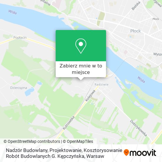 Mapa Nadzór Budowlany, Projektowanie, Kosztorysowanie Robót Budowlanych G. Kępczyńska