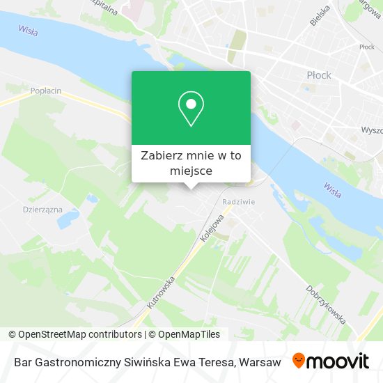 Mapa Bar Gastronomiczny Siwińska Ewa Teresa