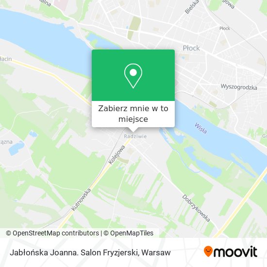 Mapa Jabłońska Joanna. Salon Fryzjerski