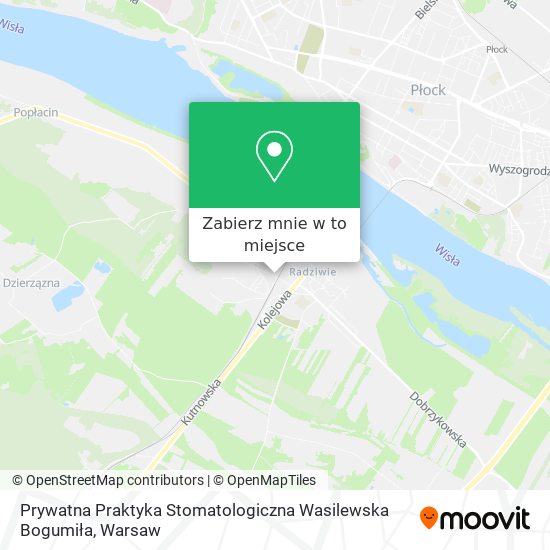 Mapa Prywatna Praktyka Stomatologiczna Wasilewska Bogumiła