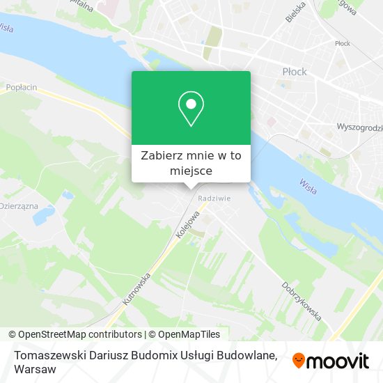 Mapa Tomaszewski Dariusz Budomix Usługi Budowlane