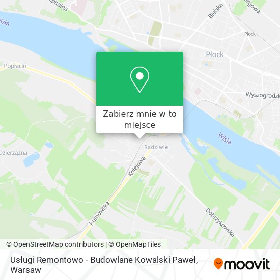 Mapa Usługi Remontowo - Budowlane Kowalski Paweł