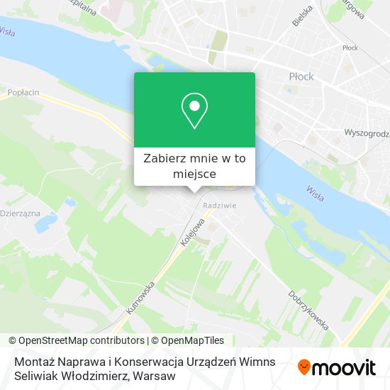 Mapa Montaż Naprawa i Konserwacja Urządzeń Wimns Seliwiak Włodzimierz