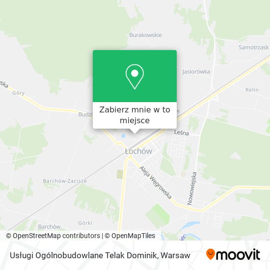 Mapa Usługi Ogólnobudowlane Telak Dominik