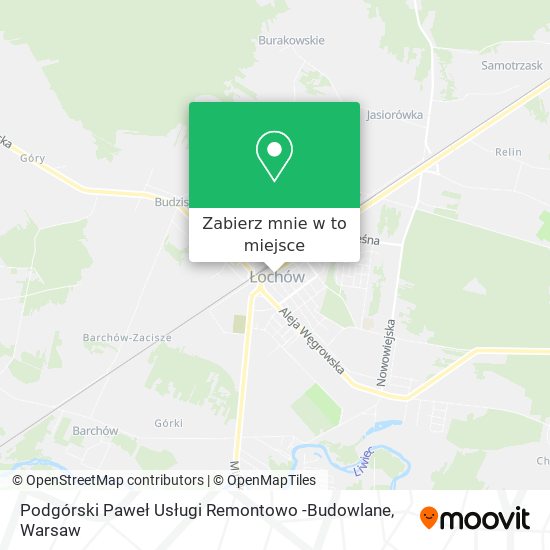 Mapa Podgórski Paweł Usługi Remontowo -Budowlane