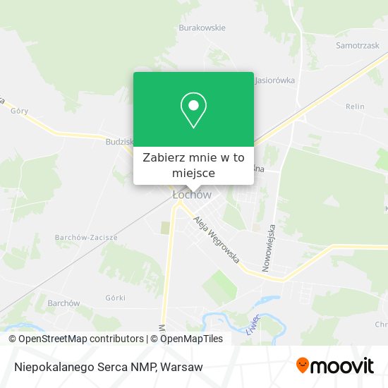 Mapa Niepokalanego Serca NMP