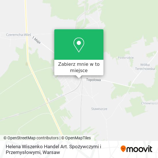 Mapa Helena Wiszenko Handel Art. Spożywczymi i Przemysłowymi