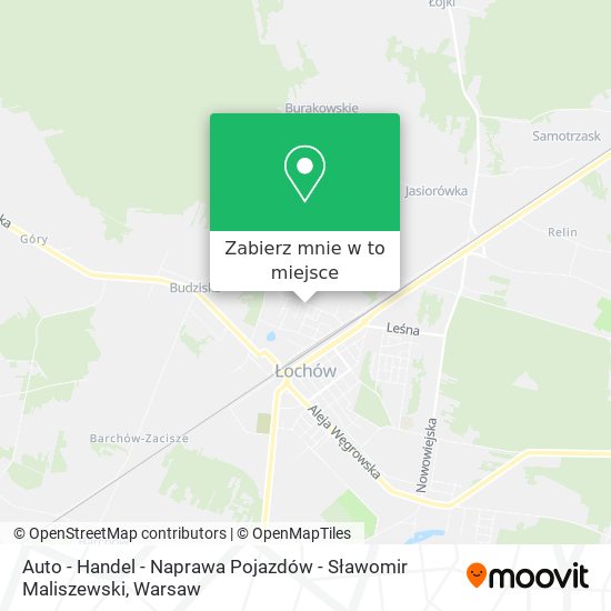 Mapa Auto - Handel - Naprawa Pojazdów - Sławomir Maliszewski