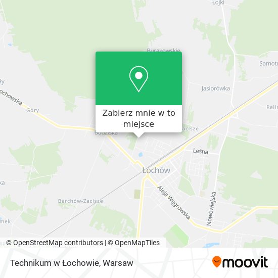 Mapa Technikum w Łochowie