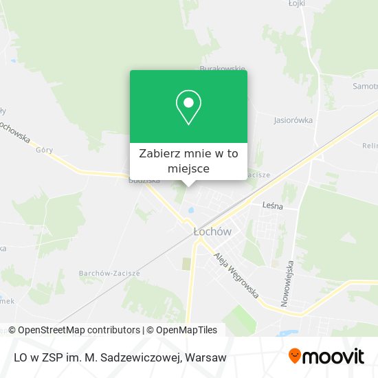 Mapa LO w ZSP im. M. Sadzewiczowej