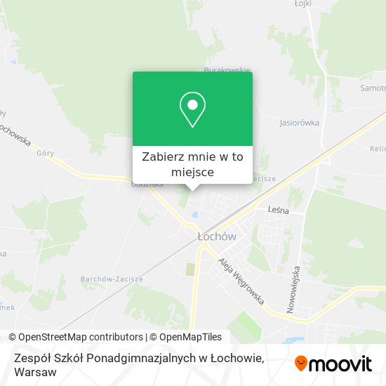 Mapa Zespół Szkół Ponadgimnazjalnych w Łochowie