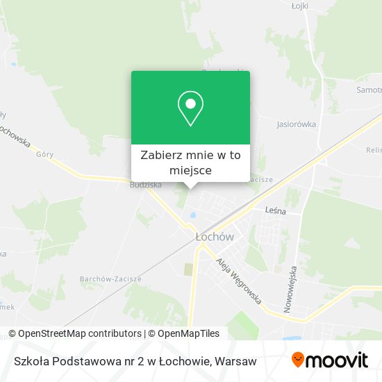 Mapa Szkoła Podstawowa nr 2 w Łochowie