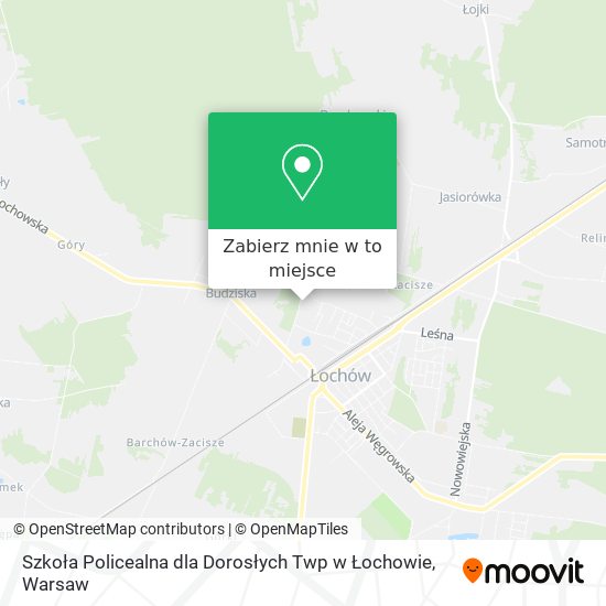 Mapa Szkoła Policealna dla Dorosłych Twp w Łochowie