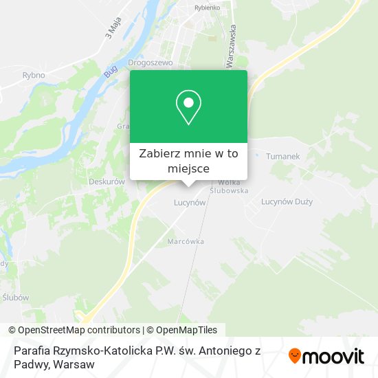 Mapa Parafia Rzymsko-Katolicka P.W. św. Antoniego z Padwy