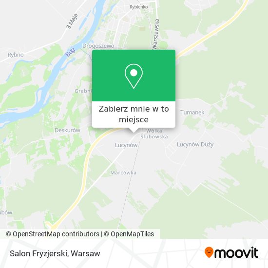 Mapa Salon Fryzjerski